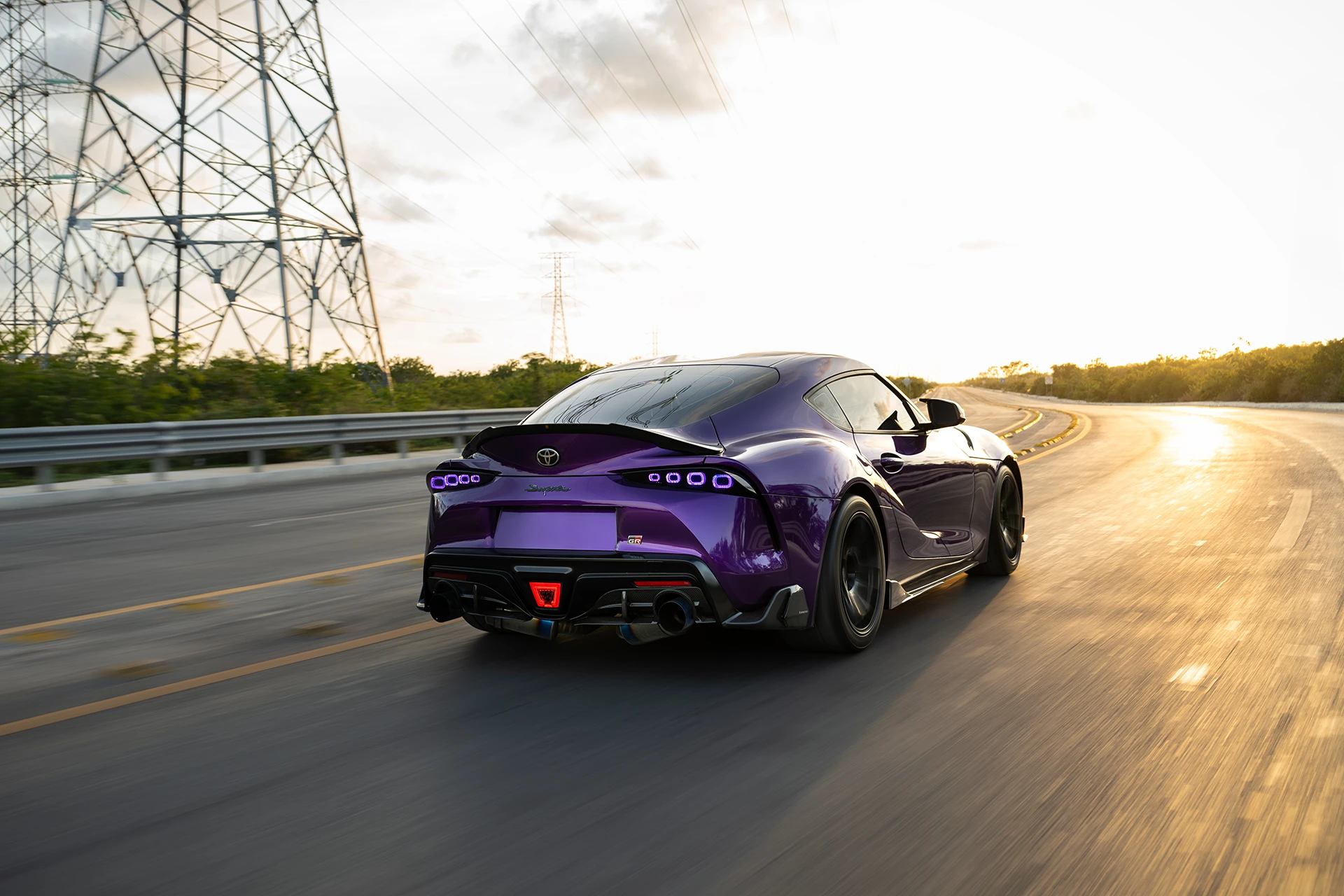 Toyota Supra rolling shot by Dobleclutch