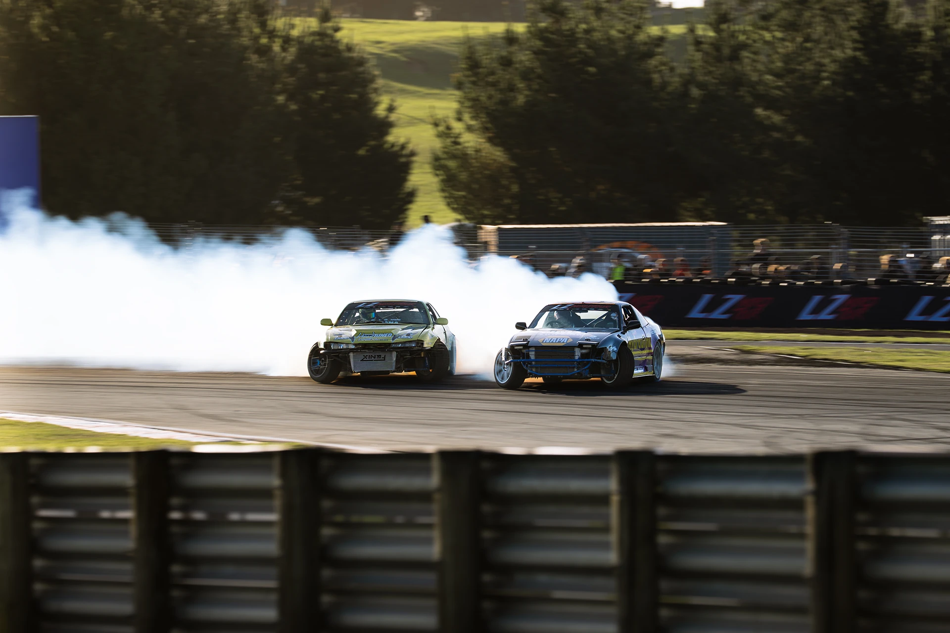 Drift cars at LZ World Tour New Zealand