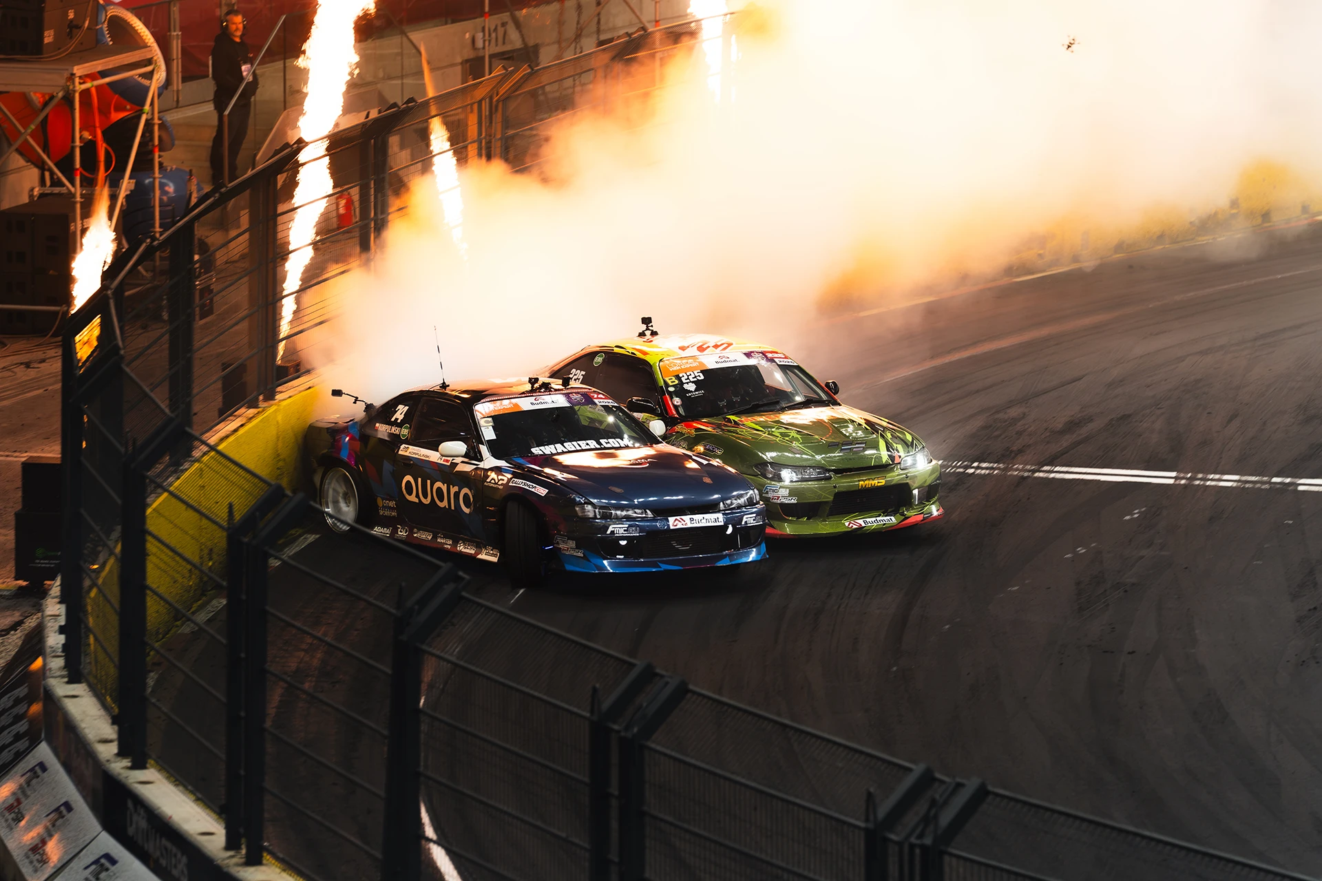 Pawel Korpulinski drifting at Drift Masters Warsaw 2026